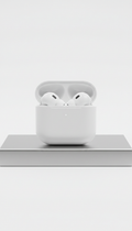 AirPods blancs boîtier ouvert