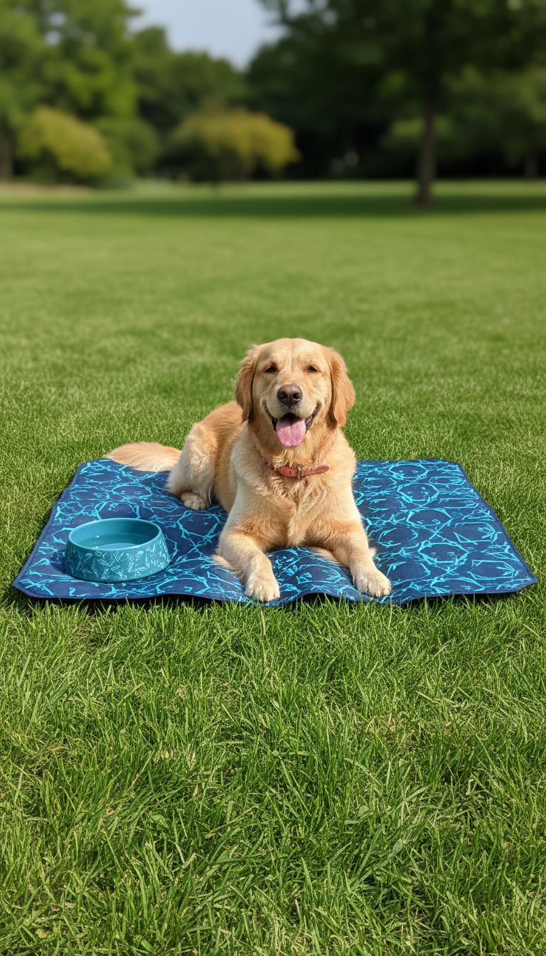 tapis rafraîchissant Sport Navy ultra-résistant