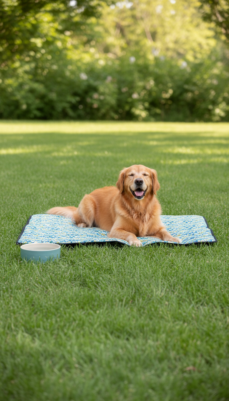 tapis rafraîchissant Sunny Gold confort solaire